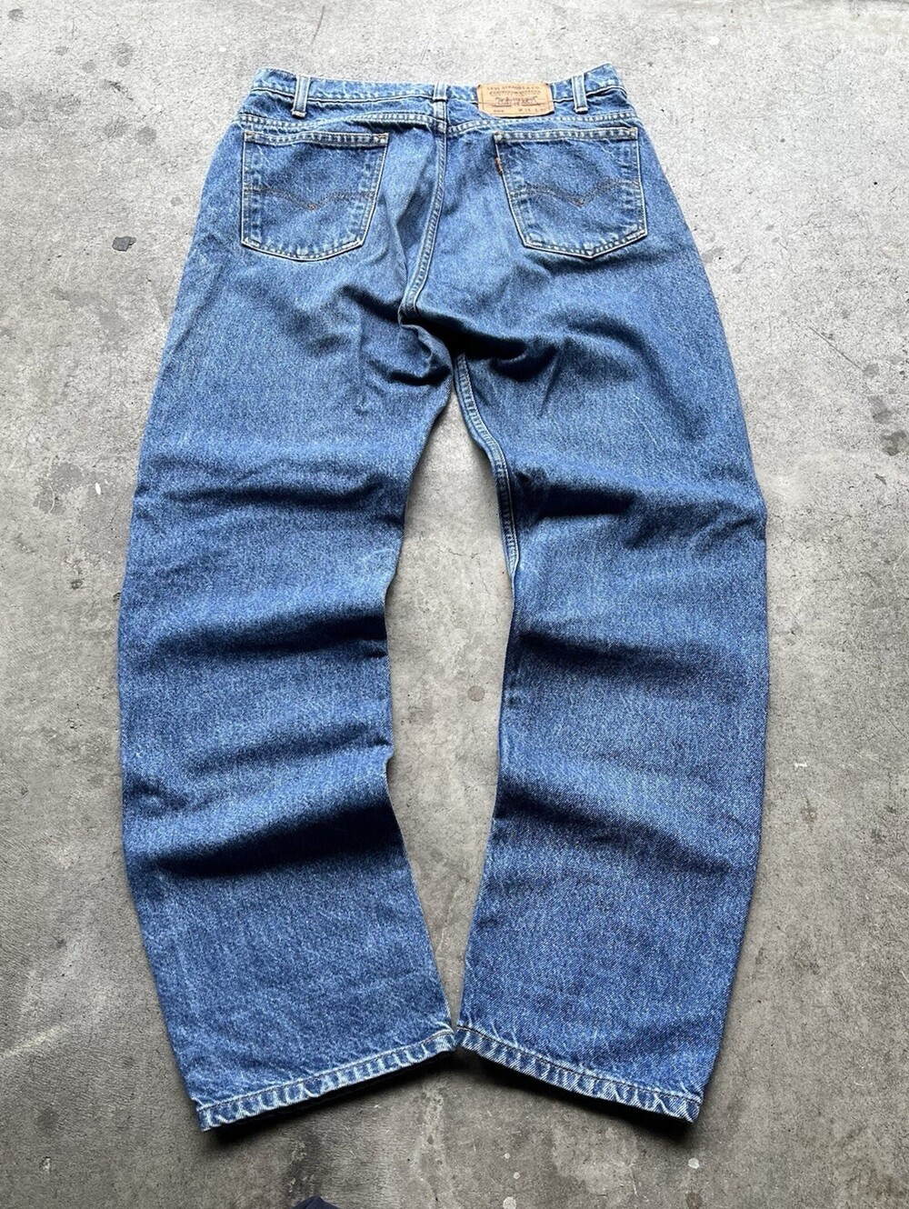 Vintage Levi’s 505 Jeans 1996 34x32 Orange Tab Made USA Straight Leg Denim 90s